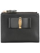 Salvatore Ferragamo Small Bow Detail Wallet - Black