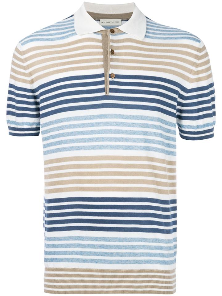 Etro Striped Polo Shirt - Multicolour