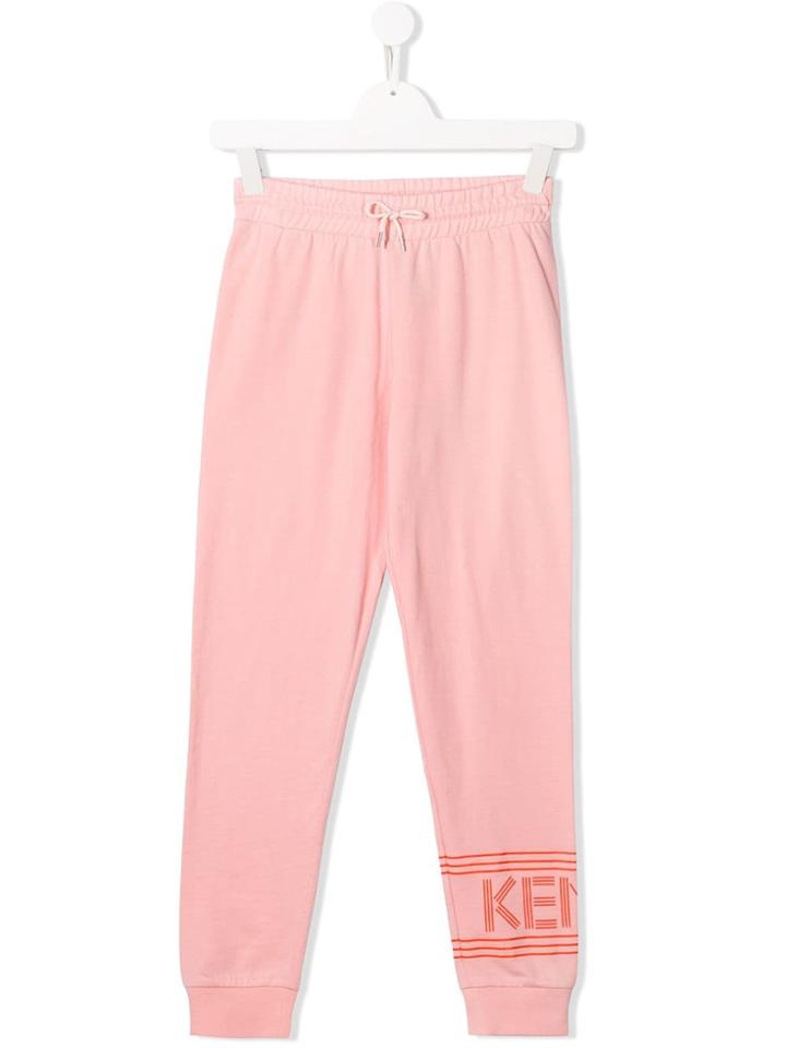 Kenzo Kids Logo Drawstring Track Trousers - Pink