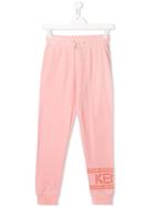 Kenzo Kids Logo Drawstring Track Trousers - Pink