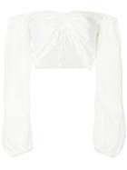 Suboo Off-shoulder Cropped Top - White