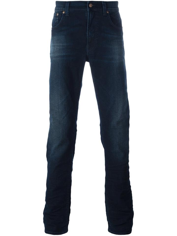 Nudie Jeans Co 'lean Dean' Jeans, Men's, Size: 32/34, Blue, Cotton/spandex/elastane
