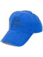 Balenciaga Embro Bb Baseball Cap - Blue