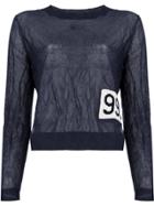 Aalto Number Patch Sweatshirt - Blue