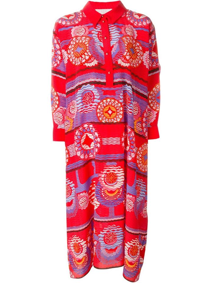 Peter Pilotto Kaftan Dress, Women's, Red, Silk