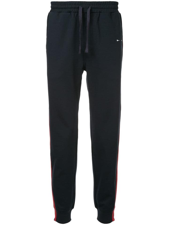 The Upside Loose Striped Track Trousers - Blue