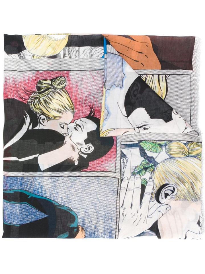 Faliero Sarti Love Diabolik Scarf - White