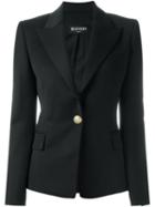 Balmain - Fitted Blazer - Women - Cotton/viscose/virgin Wool - 40, Black, Cotton/viscose/virgin Wool
