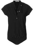 T By Alexander Wang Multi Snap T-shirt Bodysuit - Black