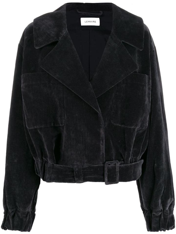 Lemaire Textured Biker Jacket - Grey