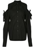Robert Rodriguez - Cut-out Blouse - Women - Cotton - 6, Black, Cotton