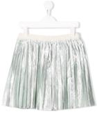 Bonpoint Teen Louna Pleated Skirt - Silver