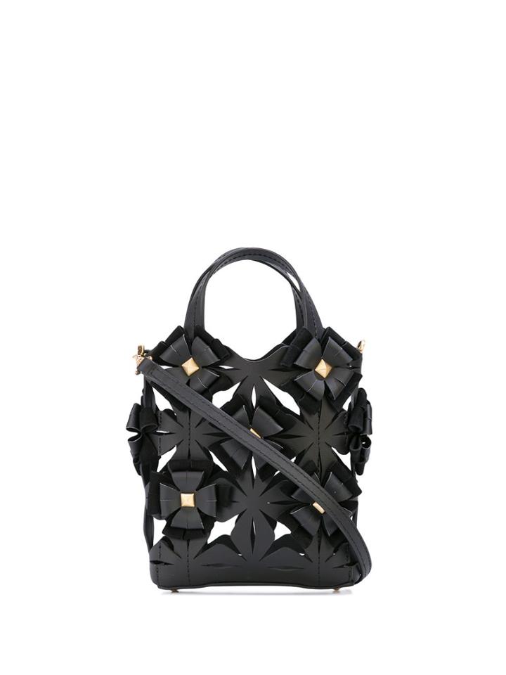 Zac Zac Posen Floral Shopper Bag - Black