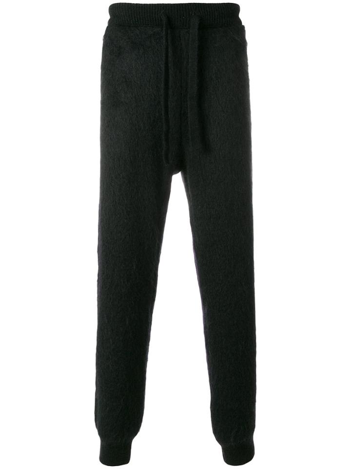 Off-white Textured Track Pants - Black