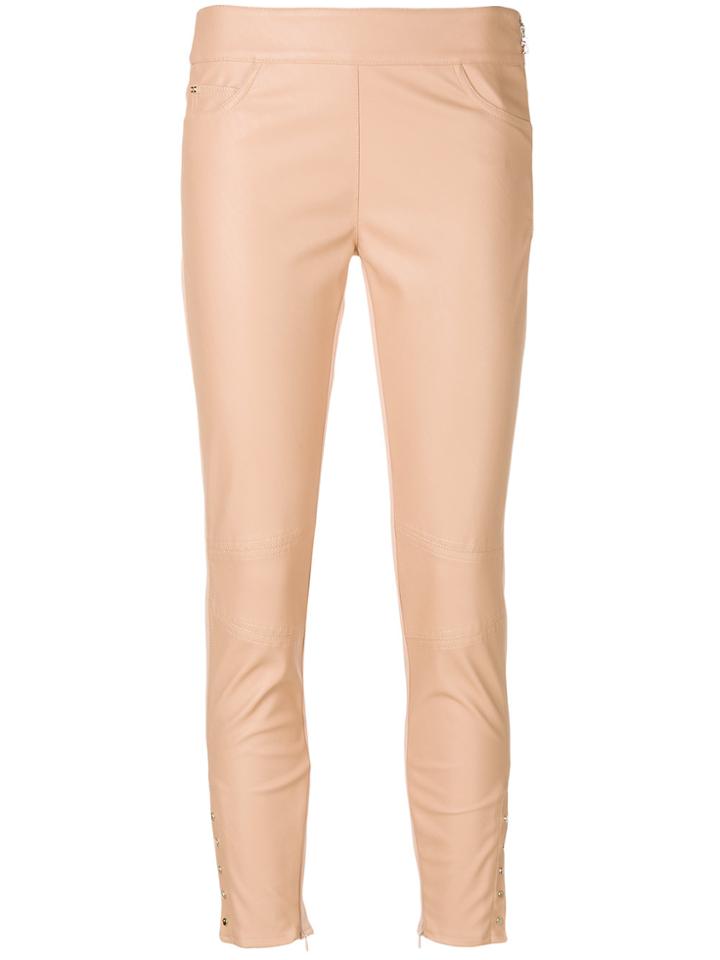 Elisabetta Franchi Slim Fit Leggings - Nude & Neutrals