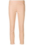 Elisabetta Franchi Slim Fit Leggings - Nude & Neutrals