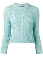Alexa Chung Knitted Sweater - Blue
