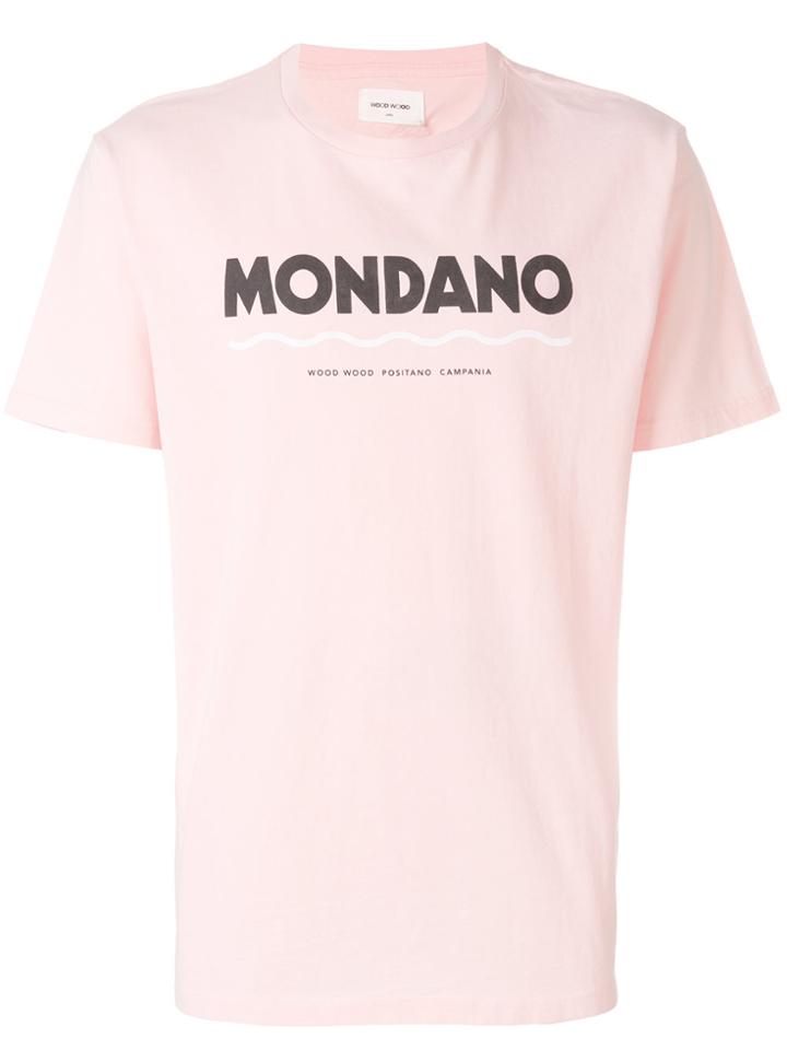 Wood Wood Slogan Short-sleeve T-shirt - Pink & Purple