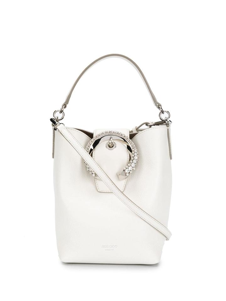 Jimmy Choo Madeline Bucket Bag - White