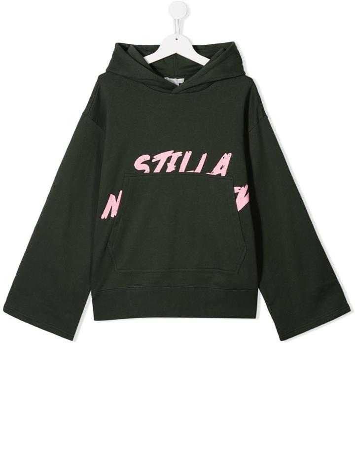 Stella Mccartney Kids Teen Oversized Logo Hoodie - Green