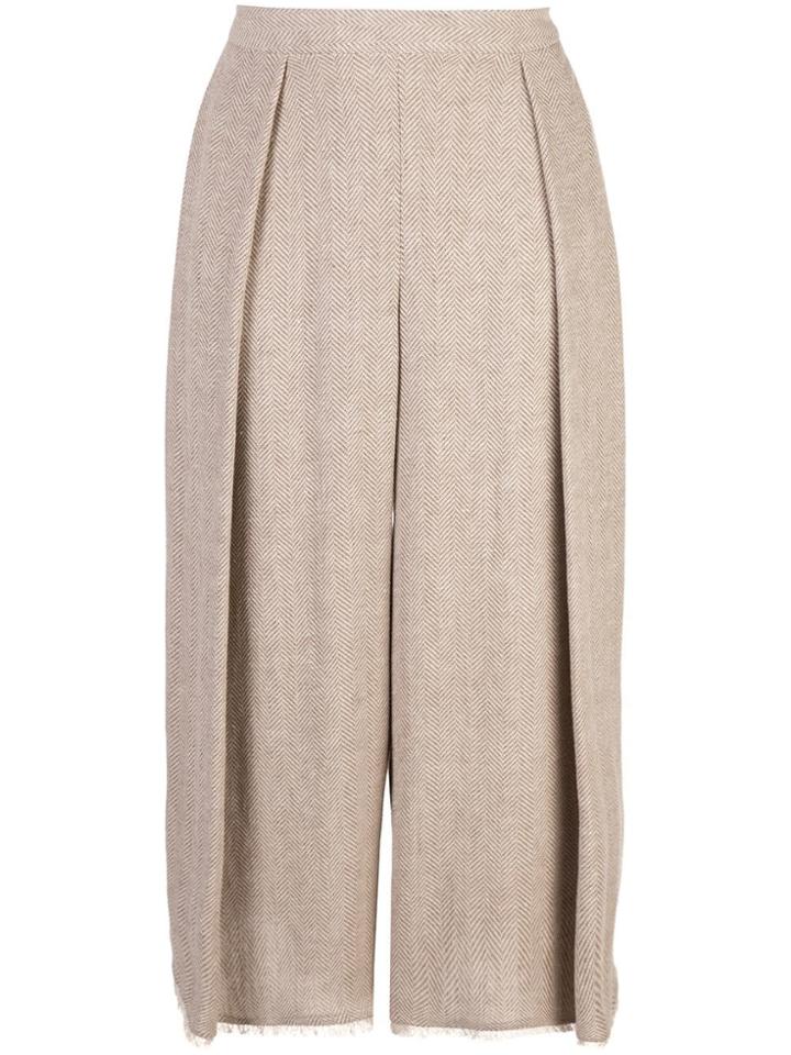Dusan Loose-legged Trousers - Brown