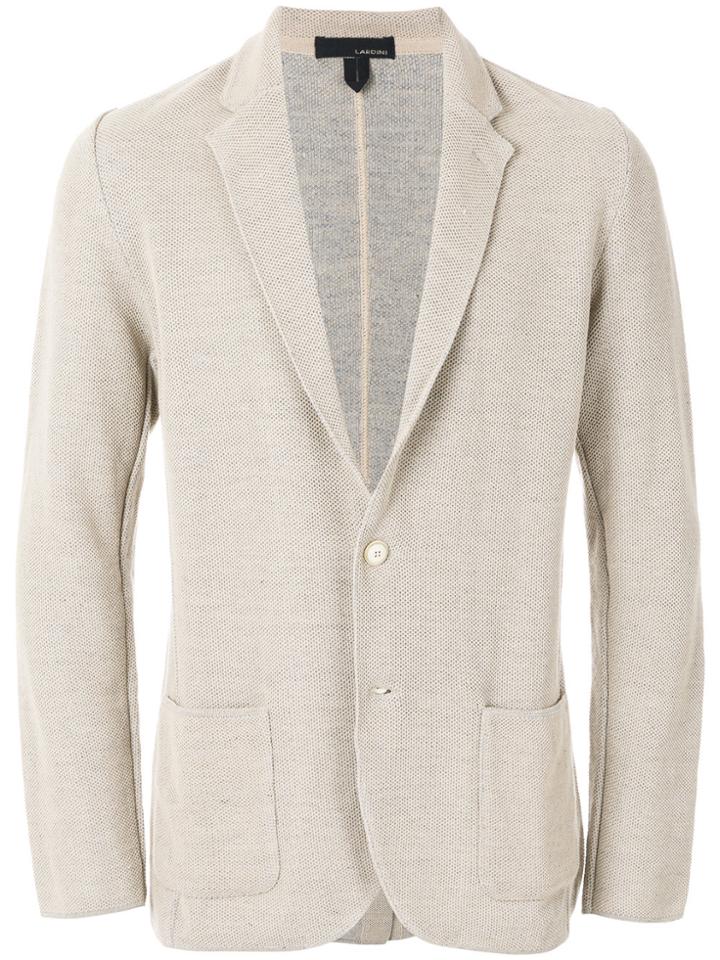 Lardini Waffled Blazer - Nude & Neutrals