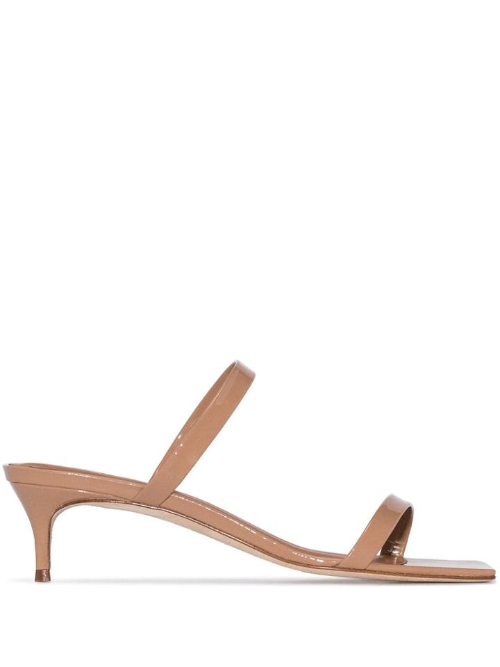 By Far Thalia 50 Strappy Sandals - Neutrals