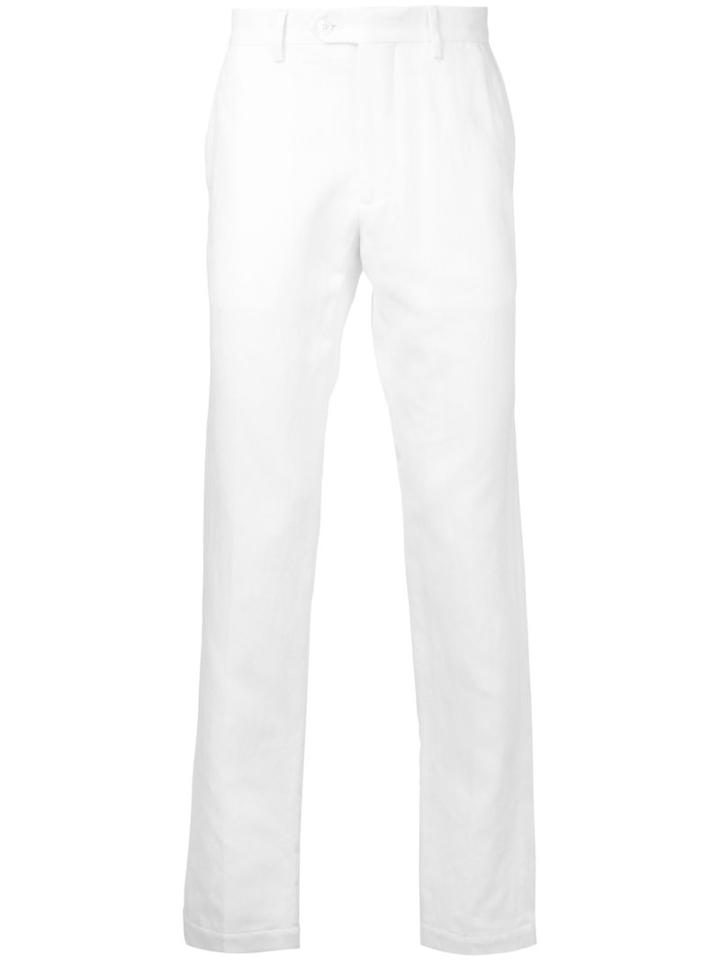 Kent & Curwen - Classic Chinos - Men - Cotton/linen/flax - 50, White, Cotton/linen/flax
