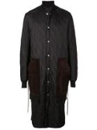 Rick Owens Larry Quilted Jacket - 0904 Black Brown