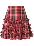 Molly Goddard Checked Ruffled Skirt - Multicolour
