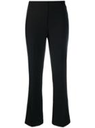 Be Blumarine Cropped Tailored Trousers - Black