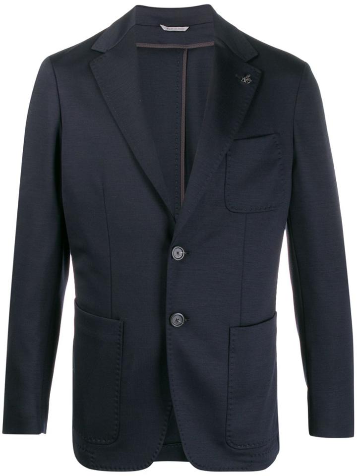 Canali Single Breasted Jacket - Blue