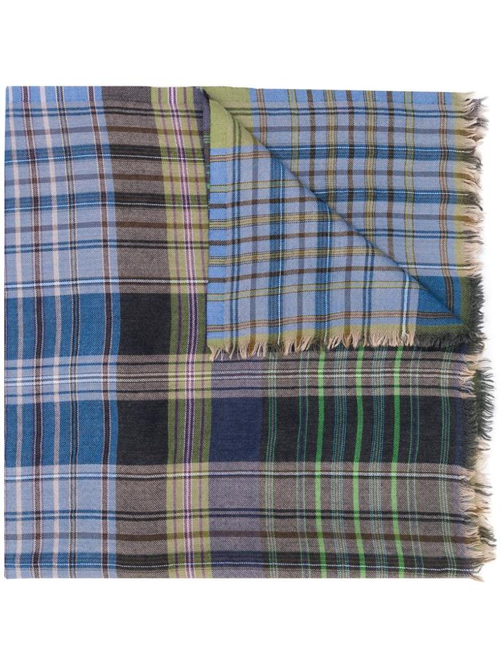 Etro Check Scarf - Brown