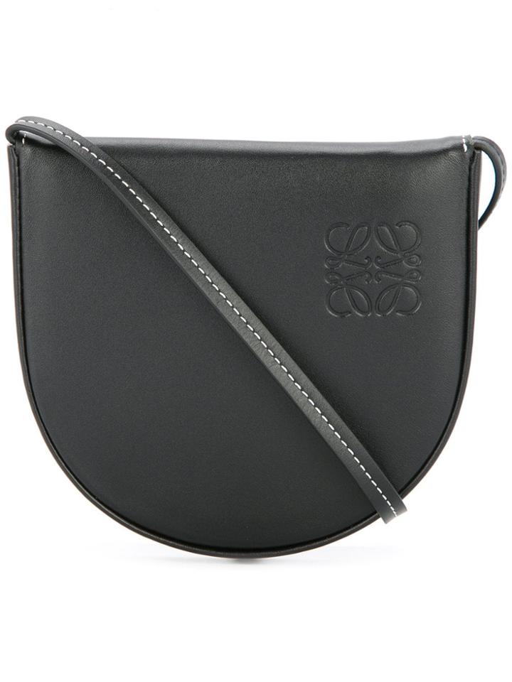 Loewe Mini Logo Crossbody Bag - Black