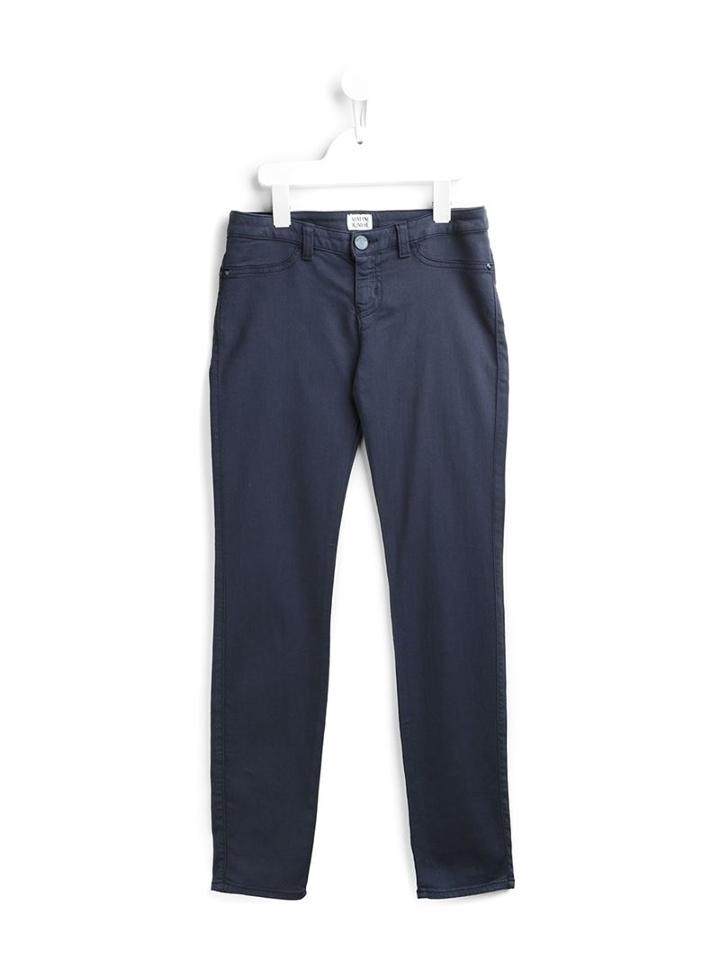 Armani Junior Straight Leg Jeans, Girl's, Size: 10 Yrs, Blue