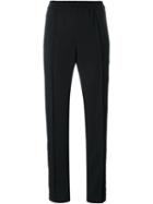 Kenzo Straight Leg Trousers, Women's, Size: 42, Black, Polyester