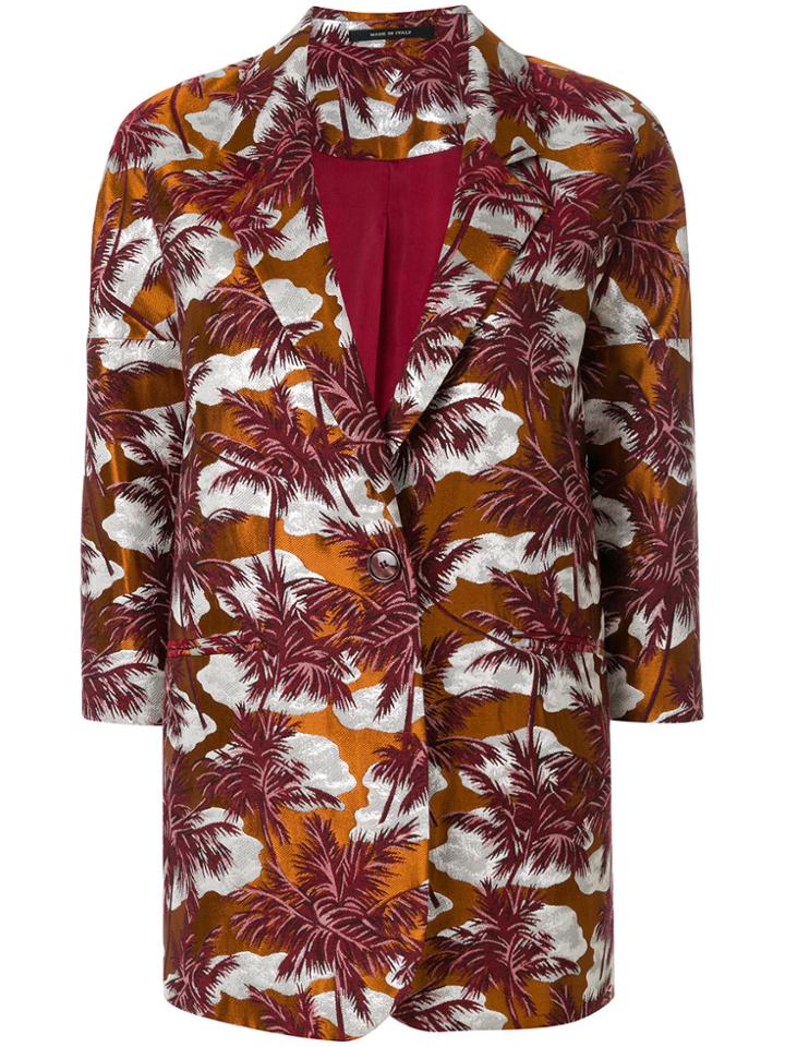 Tagliatore Three Quarter Sleeve Blazer - Multicolour