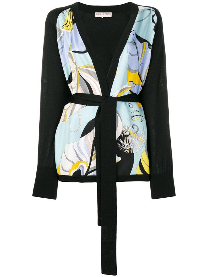 Emilio Pucci Printed Cardigan - Black