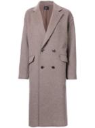 G.v.g.v. 'raw Edge' Coat, Women's, Size: 34, Brown, Nylon/wool