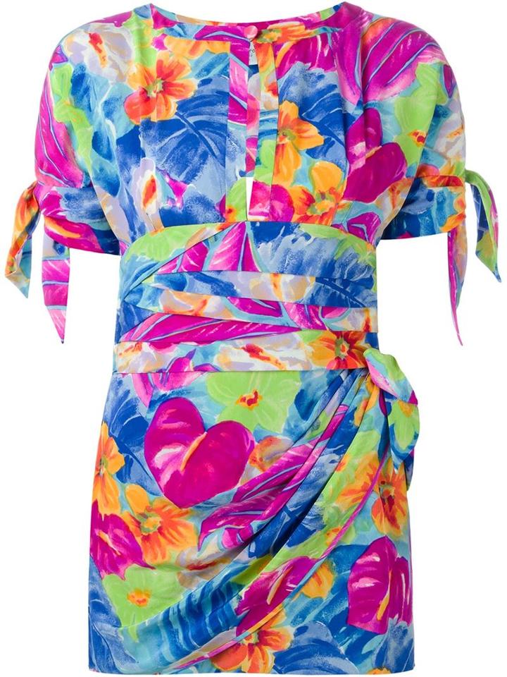 Emanuel Ungaro Vintage Floral Print Top