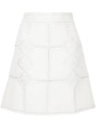 Loveless Embroidered Detail Skirt - White