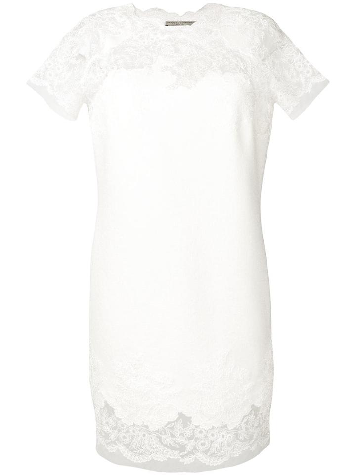 Ermanno Scervino Lace Inserts Shift Dress - White