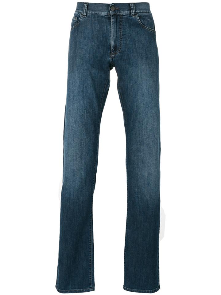 Canali Slim-fit Jeans - Blue