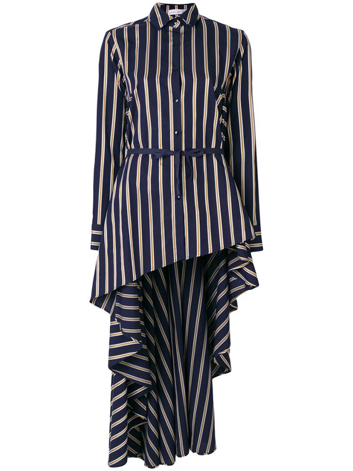 Palmer / Harding Striped Long Blouse - Blue