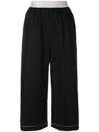 I'm Isola Marras Cropped Wide Leg Trousers - Black