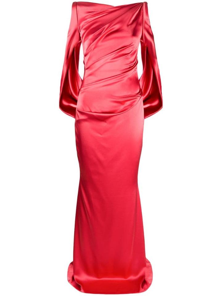 Talbot Runhof Ponce Evening Dress - Red