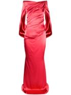 Talbot Runhof Ponce Evening Dress - Red