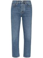 Jeanerica Cropped Straight-leg Jeans - Blue