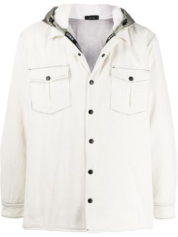 U.p.w.w. Ribbed Hooded Jacket - White