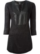 Majestic Filatures Split Neck Top